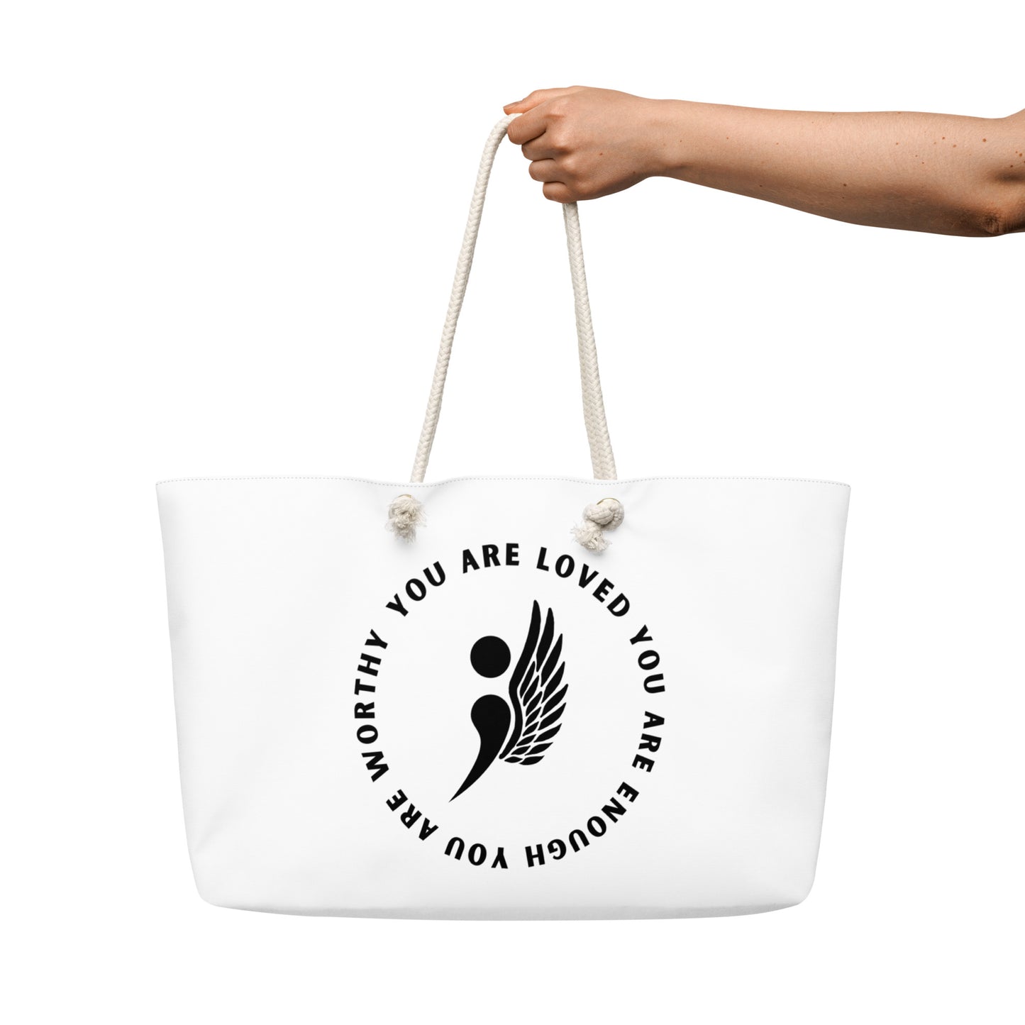 You Are Loved | Oversized Weekender Bag